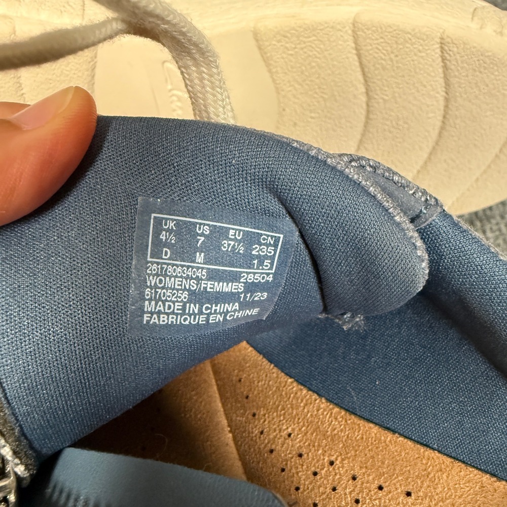 Clarks Collection Womens Size 7 Sneakers Shoes Blue Caroline Echo Casual Zipper - Picture 10 of 10